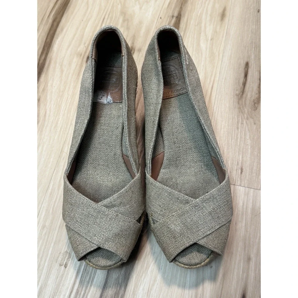 Tory Burch Filipa Espadrille Wedge Women's  Size 7.5